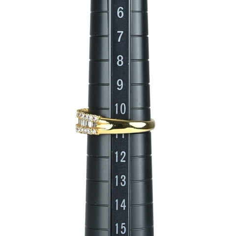 【中古】K18YG DIAMOND ダイヤモンド RING  D1.00 #11 ソ　3.9g