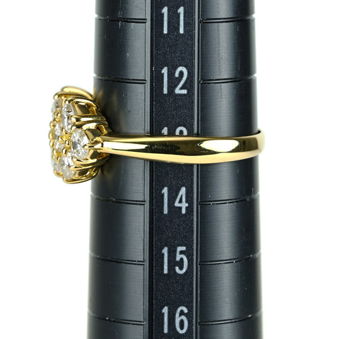 【中古】K18YG DIAMOND ダイヤモンドリング D1.08ct 3.4g #13