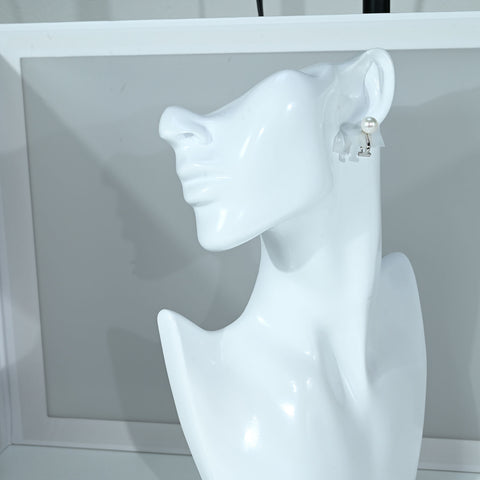 【中古】K14WG AKOYA PEARL RING アコヤパールイヤリング 8.7mm 3.4g