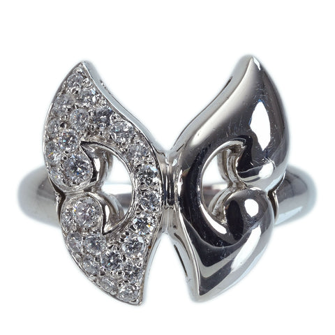 【中古】BVLGARI リング PT950 DIAMONDダイヤモンドリング リペア証明書、BOX 12.5g #12.5 ONE PRICE