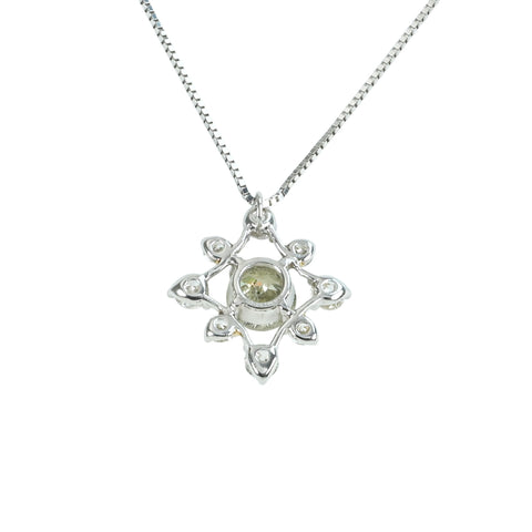 【中古】PT950/PT850 DIAMONDダイヤモンドペンダントネックレス 1.000ct D0.64ct 4.1g