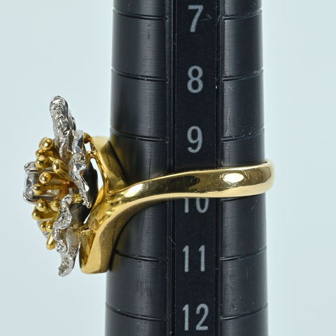 【中古】 石川暢子 K18/PT900 DIAMONDダイヤモンドリング D0.26ct 8.6g #10