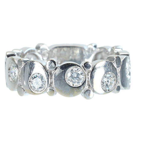 【中古】MARINA B マリナ・ビー K18WG DIAMOND RING ダイヤモンドリング 5.4g ＃10 ONE PRICE