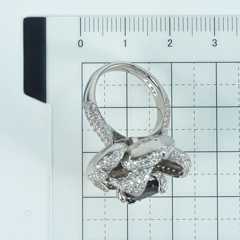 【中古】K18WG ALEXANDRITE RING アレキサンドライトリング A2.67ct D1.94ct GRS鑑別書 18.0g #11