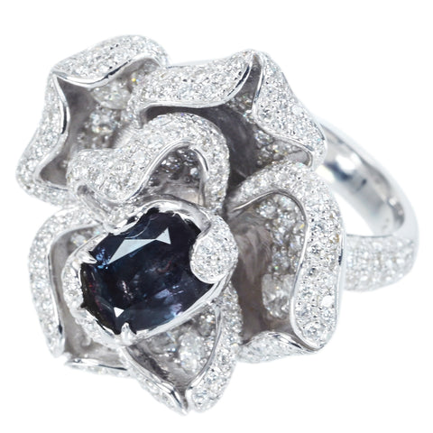【中古】K18WG ALEXANDRITE RING アレキサンドライトリング A2.67ct D1.94ct GRS鑑別書 18.0g #11