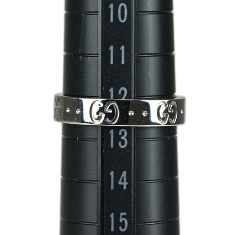 【中古】GUCCI グッチ リング K18WG アイコン 3.6g #12.5