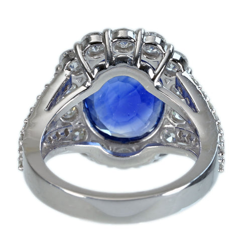 【中古】PT900 SAPPHIRE RING サファイアリング S10.633ct D2.503ct 14.5g #13