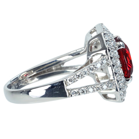 Pre-owned PT950 NO HEAT SAPPHIRE RING, PS 2.45ct, D 0.70ct, GRS Certificate, 8.9g, #13 