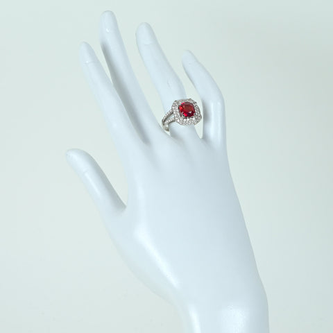 Pre-owned PT950 NO HEAT SAPPHIRE RING, PS 2.45ct, D 0.70ct, GRS Certificate, 8.9g, #13 