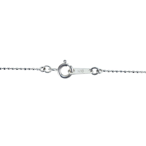 【中古】K18WG DIAMOND NECKLACE ダイヤモンドペンダントネックレス D1.20ct 5.3g
