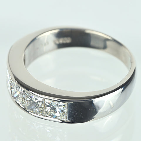 【中古】PT900 DIAMOND プリンセスカットダイヤモンドリング D1.30ct 6.2g #10