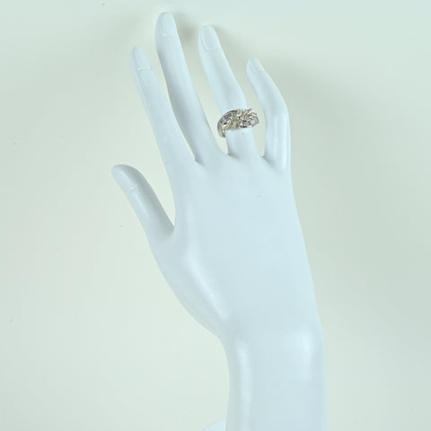 【中古】PT900 DIAMONDダイヤモンドリング D0.77ct D0.30ct 7.3g #13