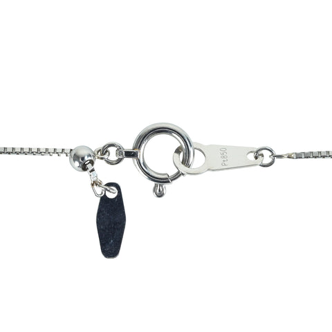 【中古】PT850/PT900 DIAMOND マーキスカットダイヤモンドペンダントネックレス 0.261ct 0.285ct 0.321ct 3.4g