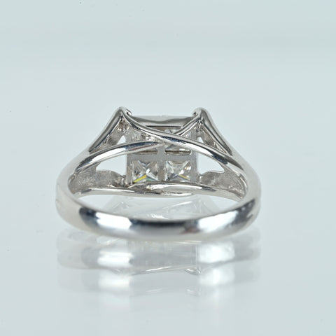 【中古】PT900 DIAMOND ダイヤモンドリング D1.00ct 6.3g #12