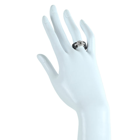 【中古】CARTIER カルティエ K18WG/セラミック マイヨンパンテールダイヤモンドリング 11.9g ＃13.5