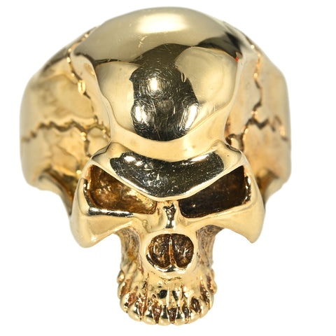 【中古】haraKIRI （ハラキリ）K18YG スカル リング 16.0g #11.5