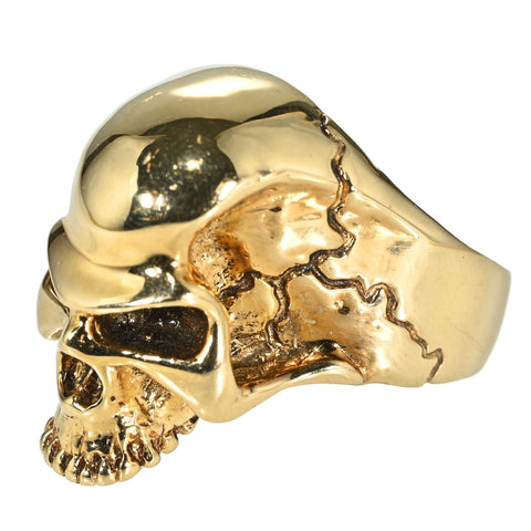 【中古】haraKIRI （ハラキリ）K18YG スカル リング 16.0g #11.5