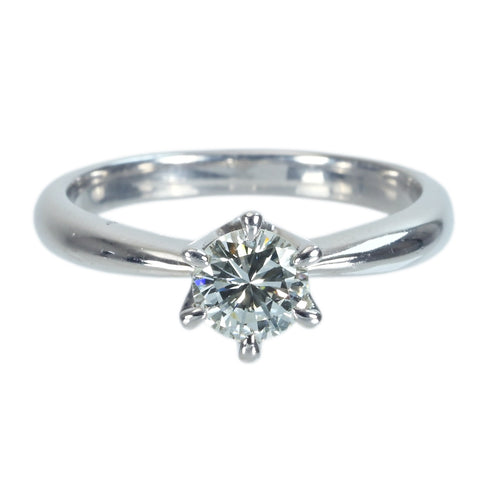 【中古】PT900 DIAMONDダイヤモンドリング 0.546ct 4.7g #11.5
