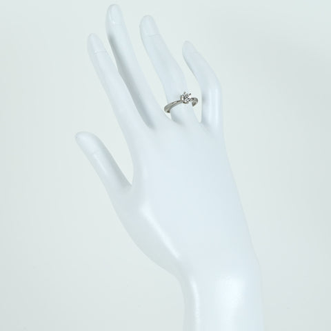 【中古】PT900 DIAMONDダイヤモンドリング 0.546ct 4.7g #11.5