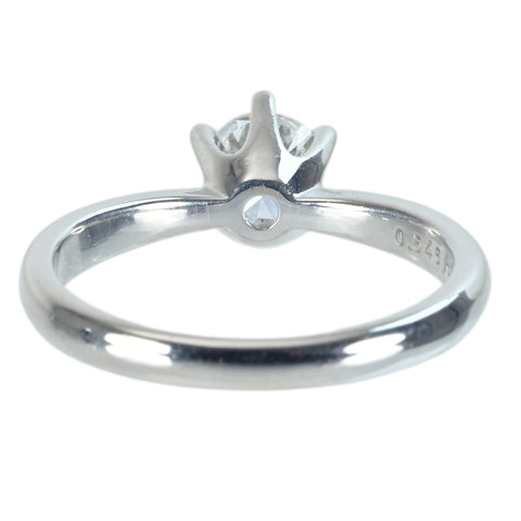 【中古】PT900 DIAMONDダイヤモンドリング 0.546ct 4.7g #11.5