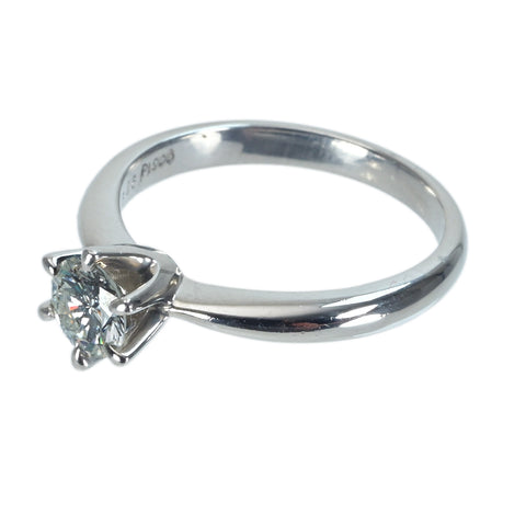 【中古】PT900 DIAMONDダイヤモンドリング 0.546ct 4.7g #11.5
