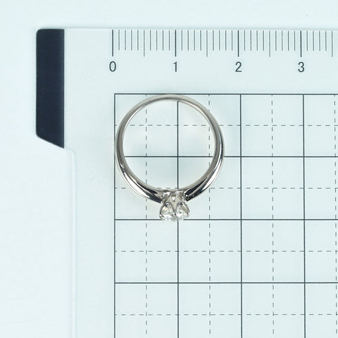 【中古】PT900 DIAMOND RING ダイヤモンドソリティアリング 0.321ct Fカラー VS2クラス 宝石総合研究所鑑定書 2.7g #5