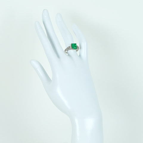 [Used] PT900 Emerald Ring, E2.695ct, D0.34ct, 6.6g, #13 