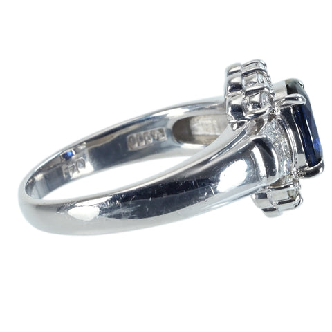 【中古】PT900 SAPPHIRE RING サファイアリング S1.27ct D0.41ct CGLソーティング 6.6g #11