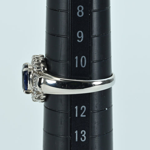 【中古】PT900 SAPPHIRE RING サファイアリング S1.27ct D0.41ct CGLソーティング 6.6g #11
