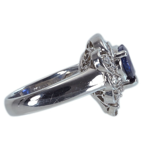 【中古】PT900 SAPPHIREサファイアリング S1.68ct D0.65ct 8.6g #8