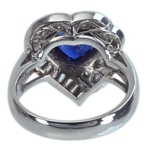 【中古】PT900 SAPPHIREサファイアリング S1.68ct D0.65ct 8.6g #8