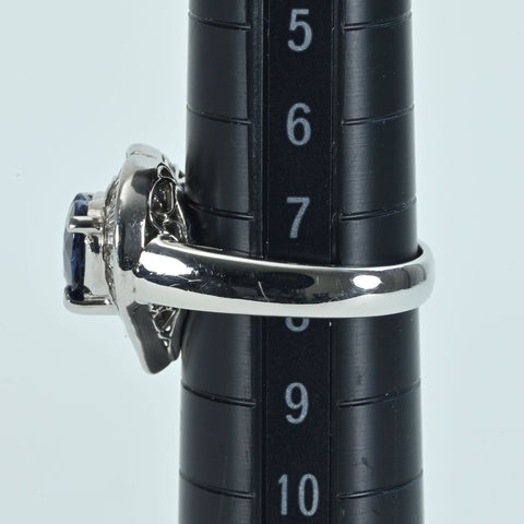 【中古】PT900 SAPPHIREサファイアリング S1.68ct D0.65ct 8.6g #8