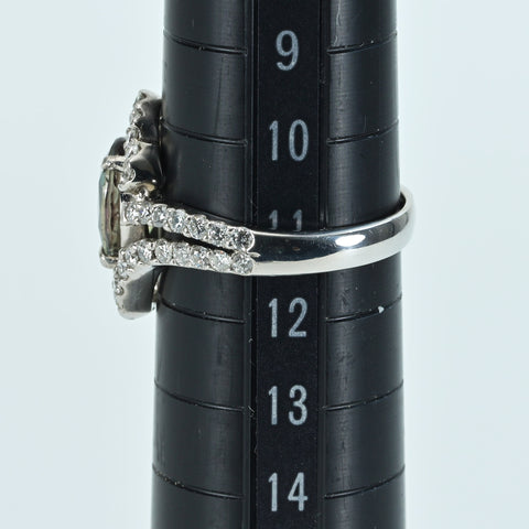 【中古】PT900 ALEXANDRITE RING アレキサンドライトリング A1.84ct D1.00ct 5.4g #11.5