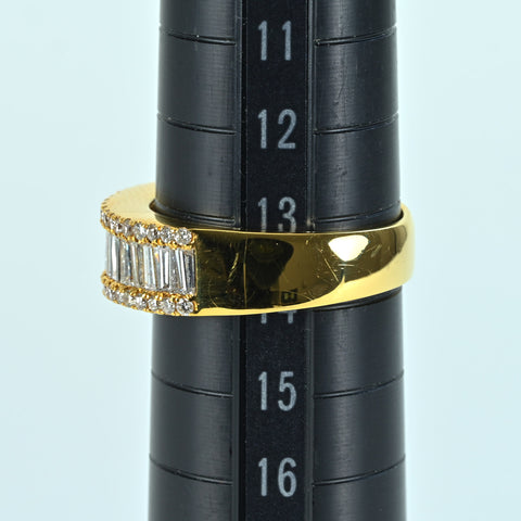 【中古】K18YG DIAMOND RING ダイヤモンドリング D1.62ct 6.1g #14