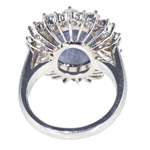 【中古】PT900 BLACK OPAL RING ブラックオパールリング BO4.385ct D1.83ct 10.8g #11