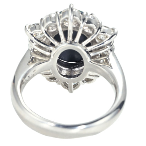 【中古】PT900 BLACK OPAL RING ブラックオパールリング BO2.90ct D1.65ct CGLソーティング 12.8g #12