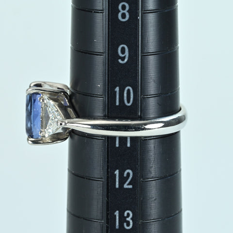 [Used] PT900 SAPPHIRE RING Sapphire ring S1.877ct D0.51ct 5.6g #10.5 