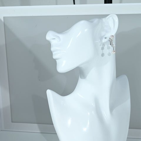 【中古】TASAKIタサキ K18WG AKOYA PEARL EARRINGS アコヤパールイアリング 6.5 - 7.0mm5.8g ONE PRICE