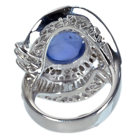 [Used] PT900 Star SAPPHIRE RING Star Sapphire Ring SS10.145ct D3.84ct 24.1g #12 