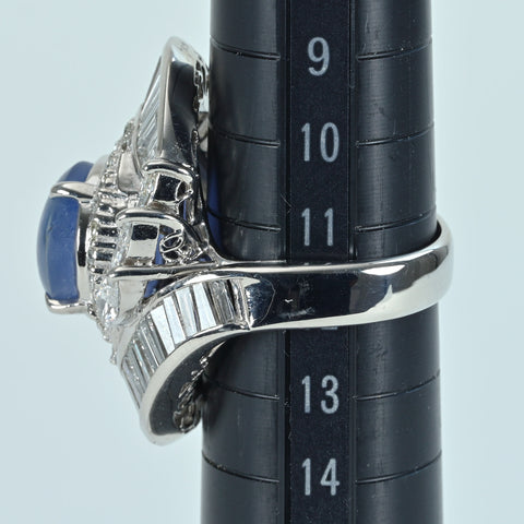 [Used] PT900 Star SAPPHIRE RING Star Sapphire Ring SS10.145ct D3.84ct 24.1g #12 