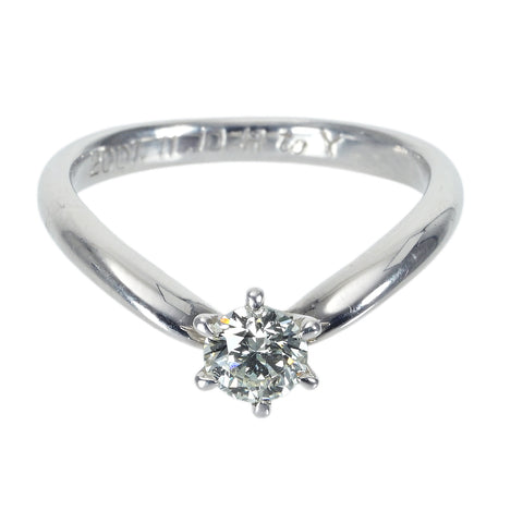 【中古】PT900 DIAMOND 0.355 Eカラー VS1 Excellentカット VSB CGL鑑定書 3.5g #9