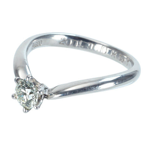 【中古】PT900 DIAMOND 0.355 Eカラー VS1 Excellentカット VSB CGL鑑定書 3.5g #9