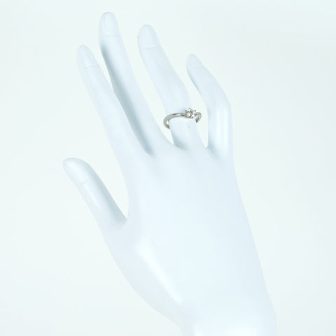 【中古】PT900 DIAMOND 0.355 Eカラー VS1 Excellentカット VSB CGL鑑定書 3.5g #9