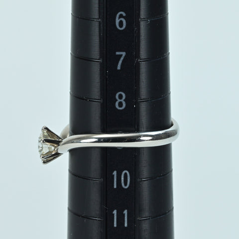 【中古】PT900 DIAMOND 0.355 Eカラー VS1 Excellentカット VSB CGL鑑定書 3.5g #9