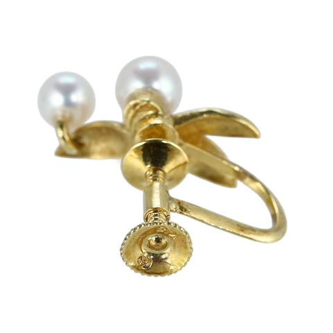 【中古】TASAKI タサキ K18YG AKOYA PEARL EARRINGS アコヤパールイヤリング 4.3mm - 5.9mm 4.5g ONE PRICE