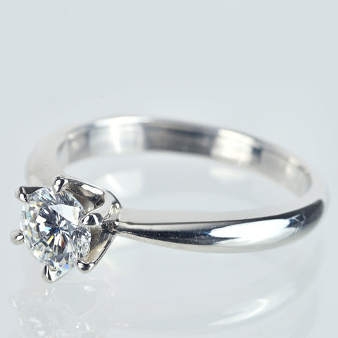 【中古】PT900 DIAMONDダイヤモンドリング 0.597ct Gカラー SI1クラス Goodカット 4.7g #11