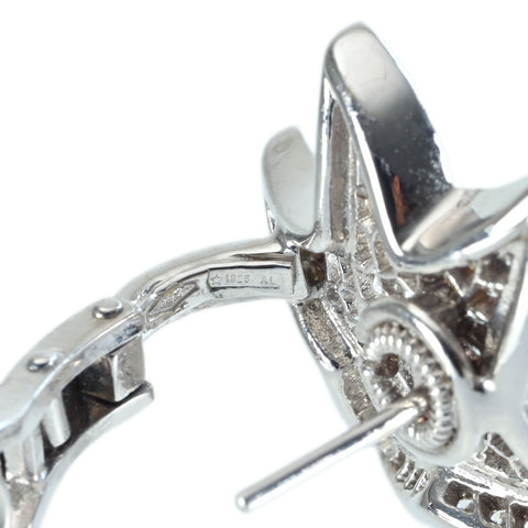 【中古】K18WG DIAMOND EARRING ダイヤモンドピアス兼用イアリング D4.00ct 12.5g