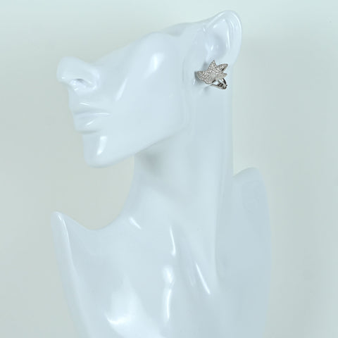 【中古】K18WG DIAMOND EARRING ダイヤモンドピアス兼用イアリング D4.00ct 12.5g