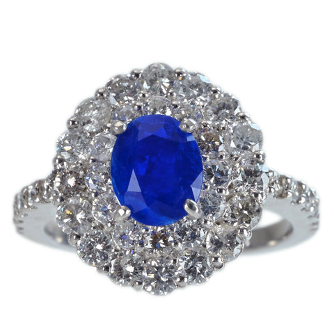 [Used] PT900 HAUYNITE RING H0.897ct D1.61ct 7.0g #13 