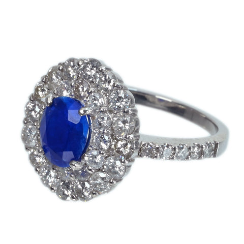 [Used] PT900 HAUYNITE RING H0.897ct D1.61ct 7.0g #13 